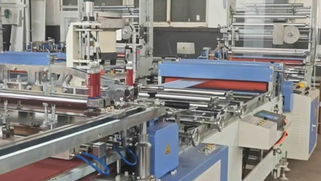 Bag Making Machine with Zipper Attachment & Hanger Attachment Device